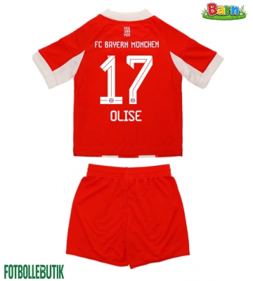 Bayern Munich Michael Olise #17 Hemmaställ Barn 2025-26 Kortärmad (+ Korta byxor)